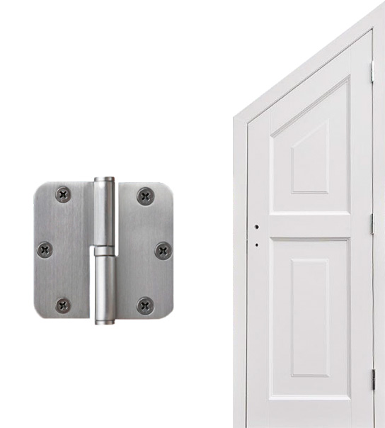 DRZWI BEZPRZYLGOWE Z ZAWIASAMI WIDOCZNYMI